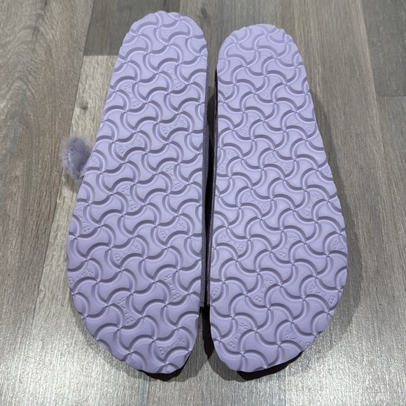 Birkenstock Arizona Shearling Suede Leather - Purple Fog - Picture 8 of 8